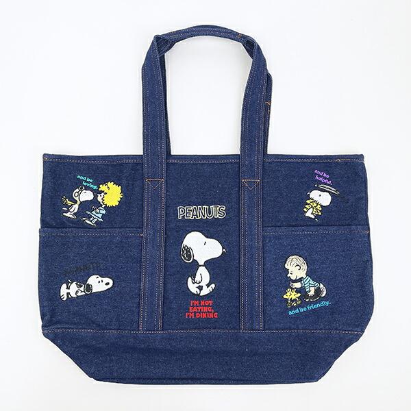 スヌーピー トートバッグ デニム SNOOPY