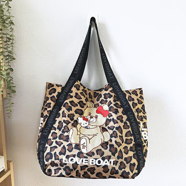 サンリオ ハローキティ ×LOVEBOAT(ラブボート) バルーントートバッグ(ラブボベアー) レオパード Sanrio 商品画像6：キャラグッズPERFECT WORLD TOKYO