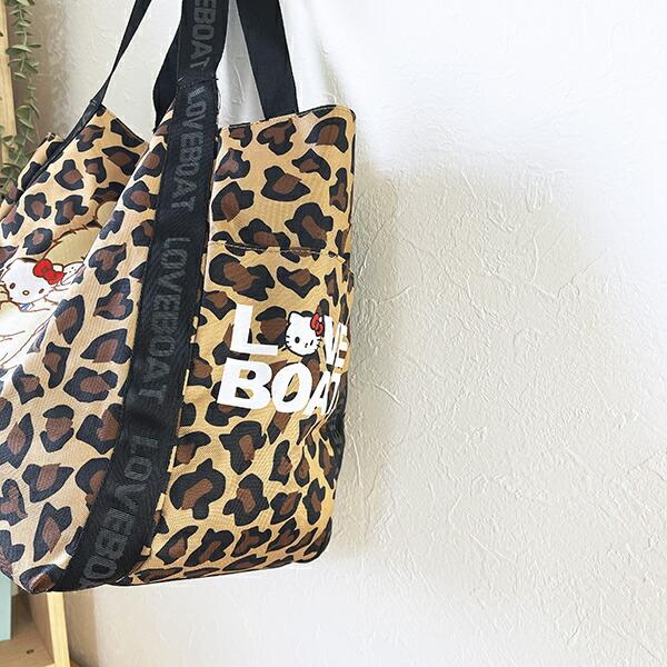 サンリオ ハローキティ ×LOVEBOAT(ラブボート) バルーントートバッグ(ラブボベアー) レオパード Sanrio 商品画像7：キャラグッズPERFECT WORLD TOKYO