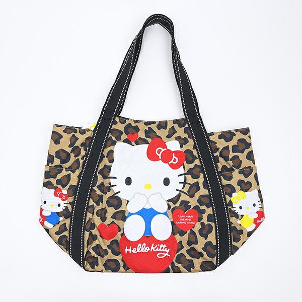 サンリオ ハローキティ ハート バルーントートバッグ レオパード