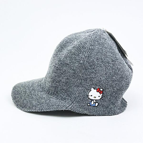 サンリオ ハローキティ ニットキャップ グレー 帽子 アパレル Sanrio 商品画像4：キャラグッズPERFECT WORLD TOKYO