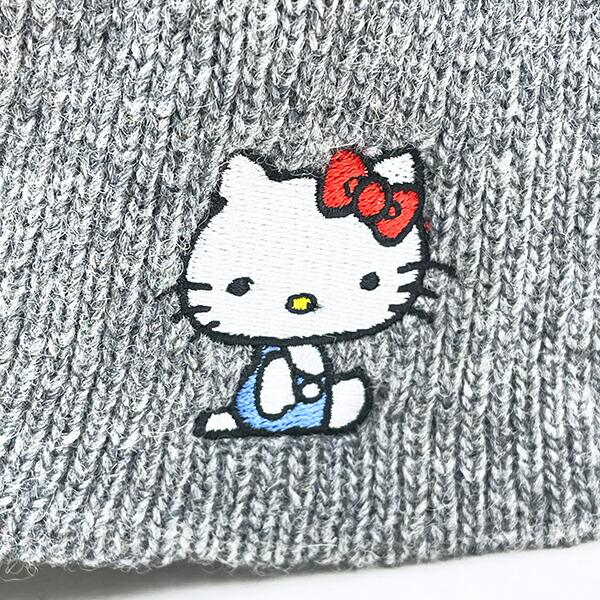 サンリオ ハローキティ ニットキャップ グレー 帽子 アパレル Sanrio 商品画像5：キャラグッズPERFECT WORLD TOKYO