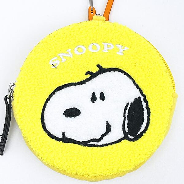 スヌーピー サークルさがらポーチ イエロー SNOOPY 商品画像2：キャラグッズPERFECT WORLD TOKYO