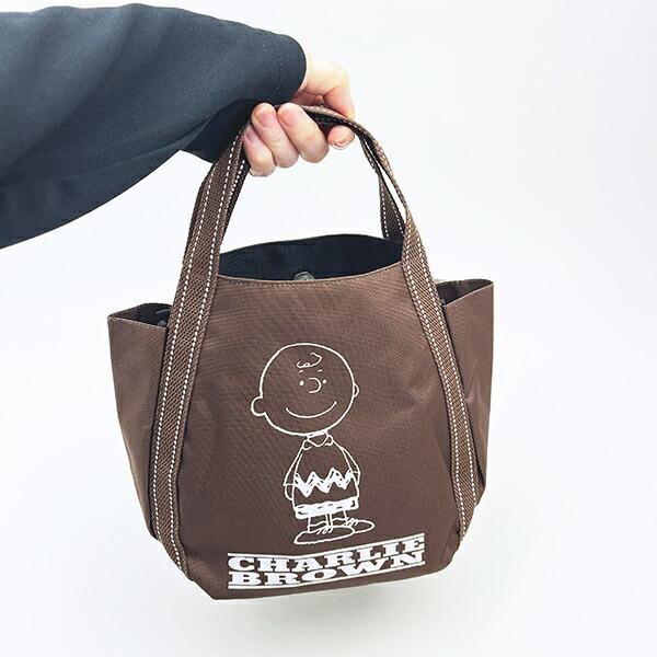 スヌーピー チャーリーブラウン ミニバルーントートバッグ ブラウン SNOOPY 商品画像5：キャラグッズPERFECT WORLD TOKYO