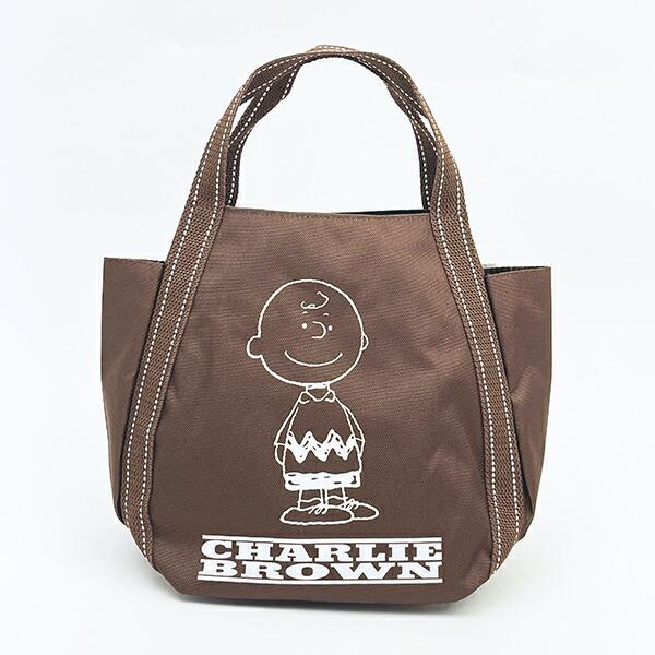 スヌーピー チャーリーブラウン ミニバルーントートバッグ ブラウン SNOOPY