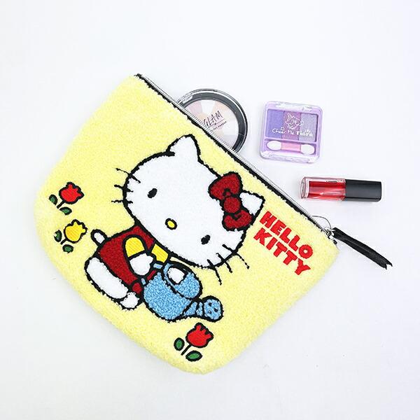 サンリオ ハローキティ さがらポーチ イエロー Sanrio 商品画像5：キャラグッズPERFECT WORLD TOKYO