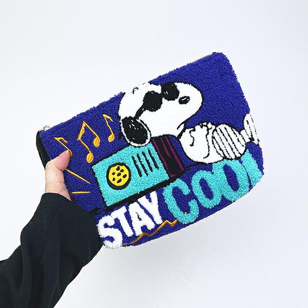 スヌーピー ジョークール さがらポーチ パープル SNOOPY 商品画像5：キャラグッズPERFECT WORLD TOKYO