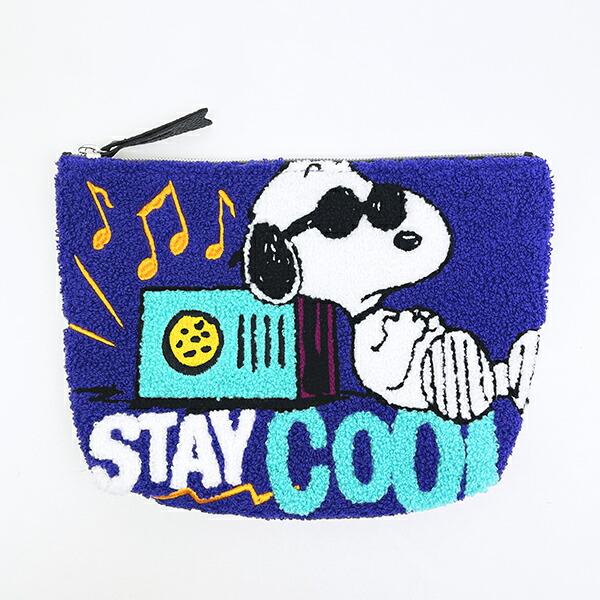 スヌーピー ジョークール さがらポーチ パープル SNOOPY