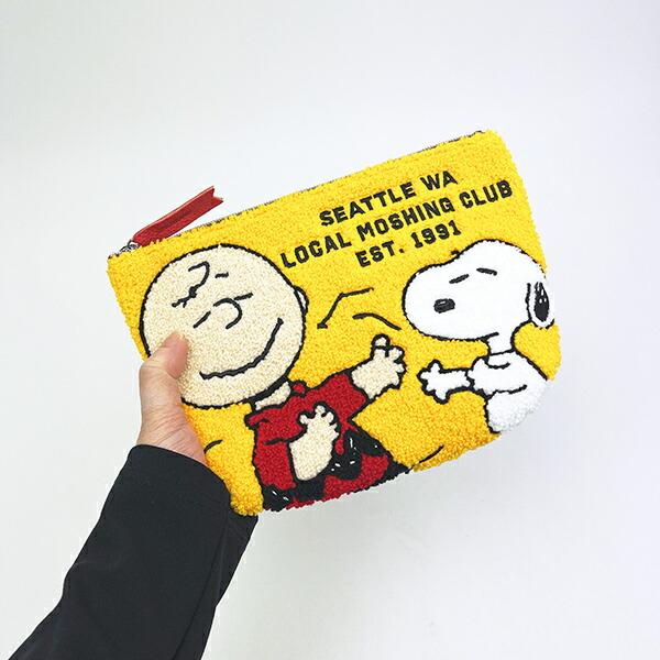 スヌーピー ＆チャーリーブラウン さがらポーチ イエロー SNOOPY 商品画像5：キャラグッズPERFECT WORLD TOKYO