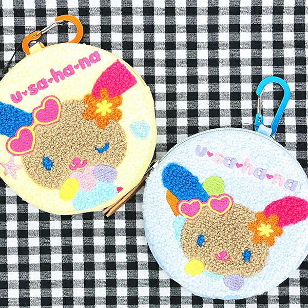 サンリオ 日焼け ウサハナ サークルさがらポーチ (ブルー) Sanrio 商品画像4：キャラグッズPERFECT WORLD TOKYO