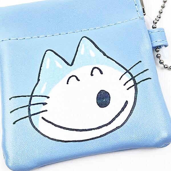 11ぴきのねこ バネポーチ フェイス （ブルー） 小銭入れ 商品画像2：キャラグッズPERFECT WORLD TOKYO