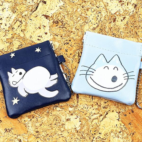 11ぴきのねこ バネポーチ おなかいっぱい （ネイビー） 小銭入れ 商品画像4：キャラグッズPERFECT WORLD TOKYO