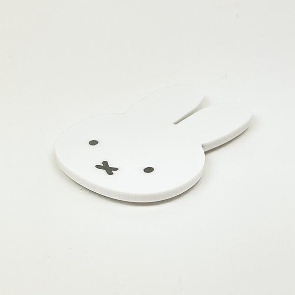 ミッフィー miffy フェイス アクリルマグネット ホワイト 商品画像2：キャラグッズPERFECT WORLD TOKYO