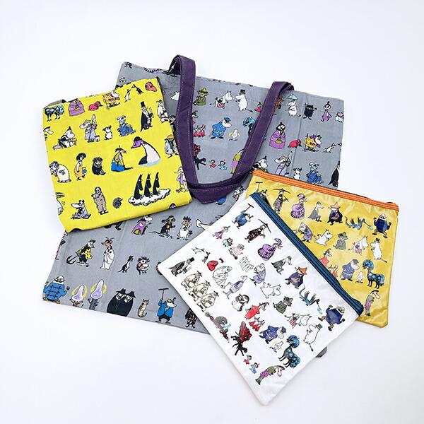 ムーミン オールスター フラットポーチ (イエロー) MOOMIN 商品画像5：キャラグッズPERFECT WORLD TOKYO
