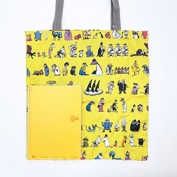 ムーミン オールスター ビッグトートバッグ (イエロー) MOOMIN 商品画像3：キャラグッズPERFECT WORLD TOKYO