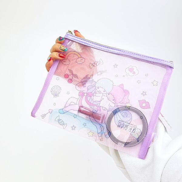 サンリオ キキララ メッシュポーチフラット Sanrio 商品画像4：キャラグッズPERFECT WORLD TOKYO