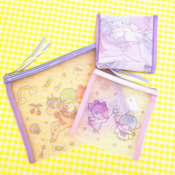 サンリオ キキララ メッシュポーチフラット Sanrio 商品画像6：キャラグッズPERFECT WORLD TOKYO