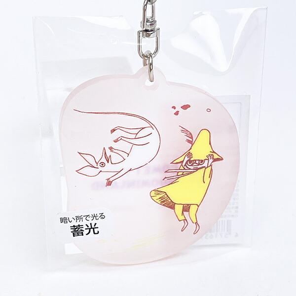 ムーミン 蓄光アクリルキーホルダー COMET ピンク MOOMIN 商品画像2：キャラグッズPERFECT WORLD TOKYO