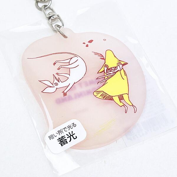 ムーミン 蓄光アクリルキーホルダー COMET ピンク MOOMIN 商品画像4：キャラグッズPERFECT WORLD TOKYO