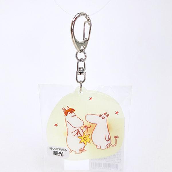 ムーミン 蓄光アクリルキーホルダー COMET イエロー MOOMIN