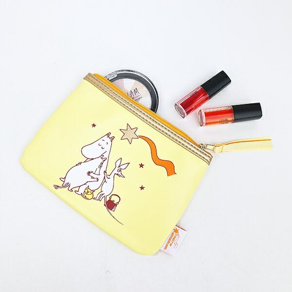 ムーミン フラットポーチ COMET イエロー MOOMIN 商品画像5：キャラグッズPERFECT WORLD TOKYO