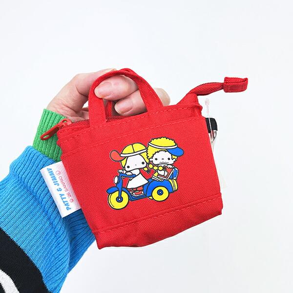 サンリオ パティ＆ジミー ミニトートバッグキーケース (レッド) Sanrio 商品画像5：キャラグッズPERFECT WORLD TOKYO