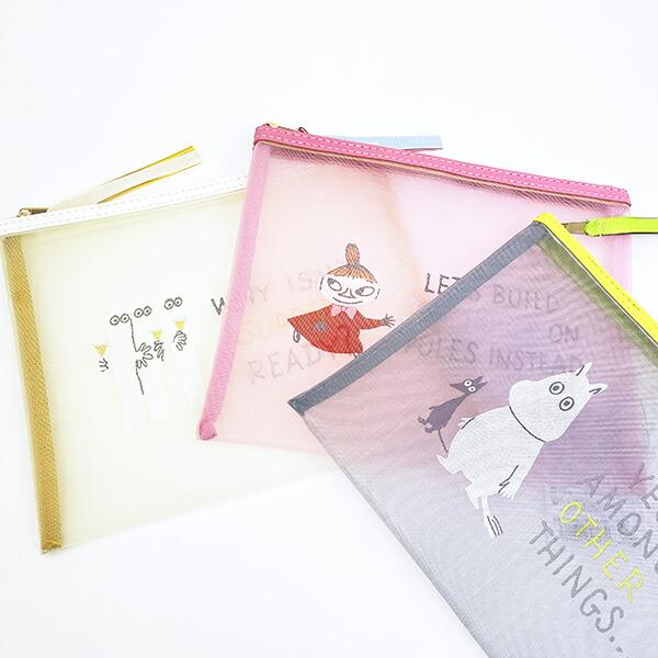 ムーミン リトルミイ フラット メッシュポーチ MOOMIN 商品画像5：キャラグッズPERFECT WORLD TOKYO