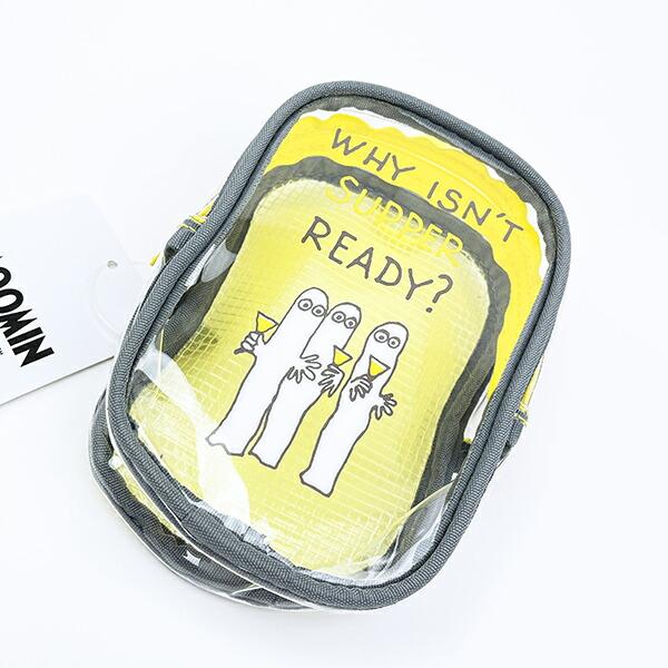 ムーミン ニョロニョロ クリアスクエアポーチ MOOMIN 商品画像2：キャラグッズPERFECT WORLD TOKYO
