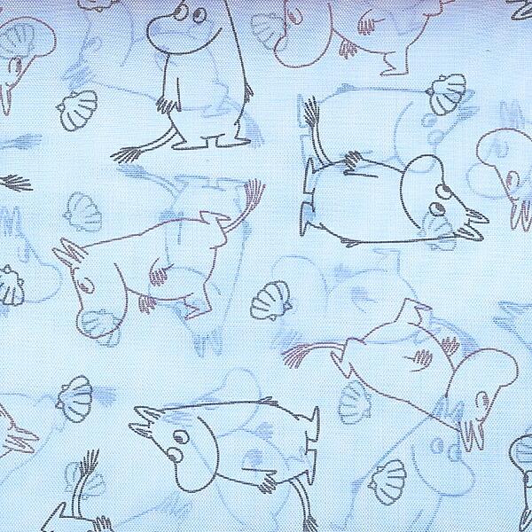 ムーミン フラットメッシュポーチ (ブルー) MOOMIN 商品画像2：キャラグッズPERFECT WORLD TOKYO