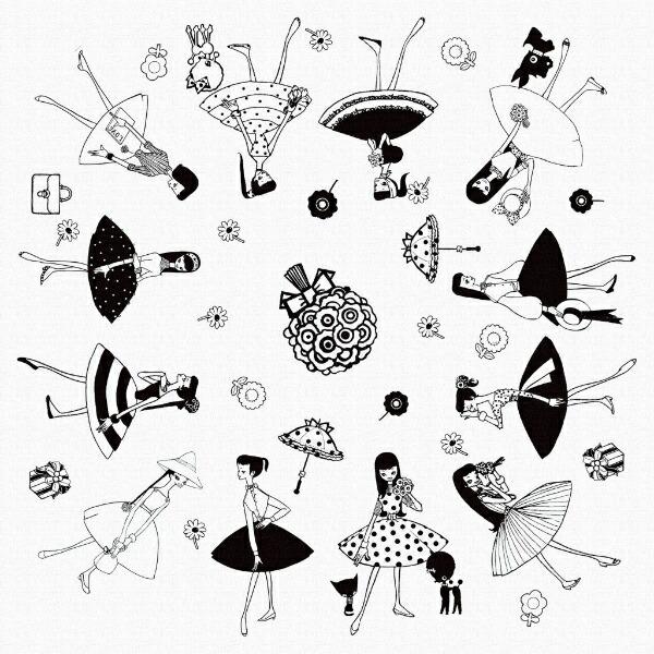 内藤ルネ キャンバスアート ルネガール＜MODE＞ インテリア アートパネル 商品画像2：キャラグッズPERFECT WORLD TOKYO