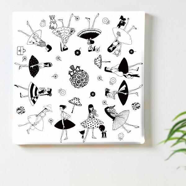 内藤ルネ キャンバスアート ルネガール＜MODE＞ インテリア アートパネル 商品画像3：キャラグッズPERFECT WORLD TOKYO