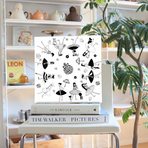 内藤ルネ キャンバスアート ルネガール＜MODE＞ インテリア アートパネル 商品画像5：キャラグッズPERFECT WORLD TOKYO