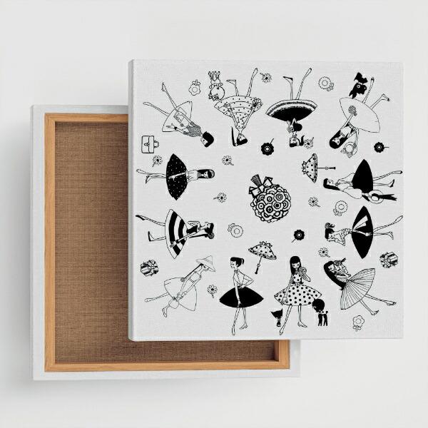 内藤ルネ キャンバスアート ルネガール＜MODE＞ インテリア アートパネル 商品画像7：キャラグッズPERFECT WORLD TOKYO