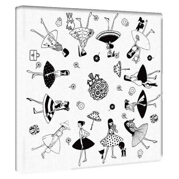 内藤ルネ キャンバスアート ルネガール＜MODE＞ インテリア アートパネル