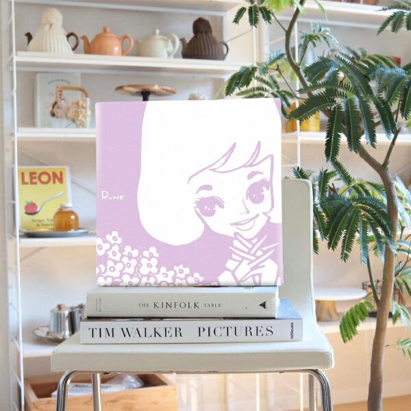 内藤ルネ キャンバスアート お花に囲まれて インテリア アートパネル 商品画像5：キャラグッズPERFECT WORLD TOKYO
