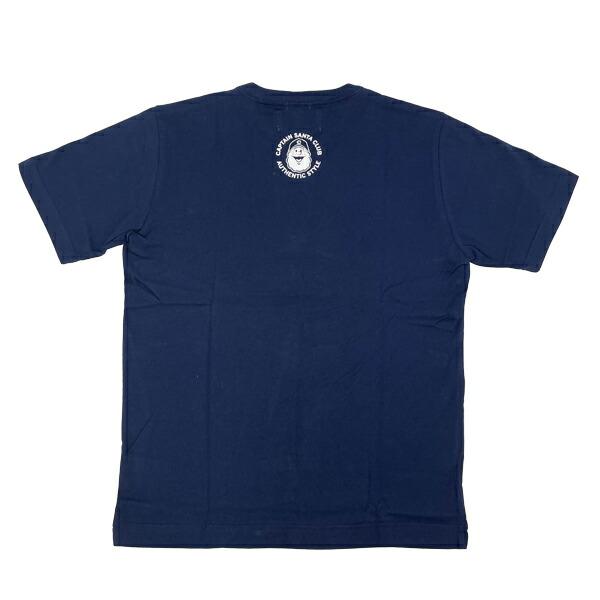 水森亜土 キャプテンサンタ コラボ Tシャツ (L) ネイビー  アパレル 商品画像4：キャラグッズPERFECT WORLD TOKYO