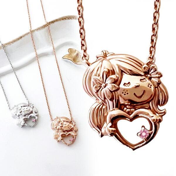 水森亜土 ジュエリー ［ピンクゴールド×ピンクトルマリン］ 天然石 ネックレ･･･