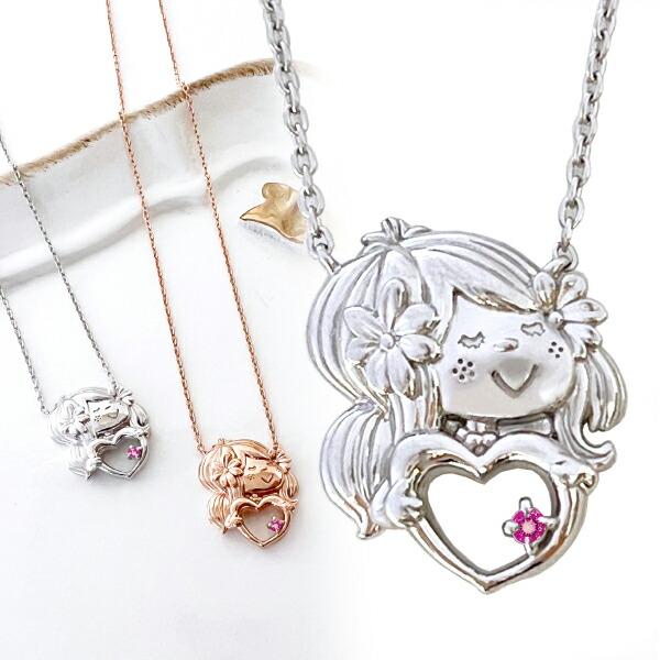 水森亜土 ジュエリー ［シルバー×ルビー］ 天然石 ネックレス