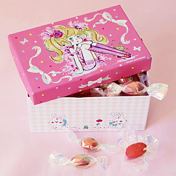 水森亜土 ショコラボックス いちごアーモンドチョコレート入り ギフト