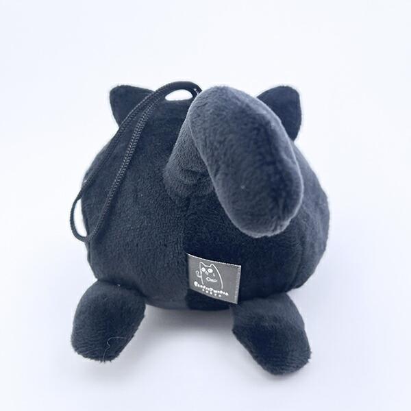 クマアンドベアープロデュース まんまる黒猫 ぬいぐるみ 猫 ストラップ 商品画像4：キャラグッズPERFECT WORLD TOKYO