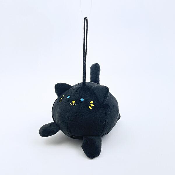クマアンドベアープロデュース まんまる黒猫 ぬいぐるみ 猫 ストラップ 商品画像7：キャラグッズPERFECT WORLD TOKYO