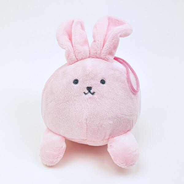 クマアンドベアープロデュース まんまるラビット ぬいぐるみ (ピンク) 兎 ストラップ 商品画像3：キャラグッズPERFECT WORLD TOKYO