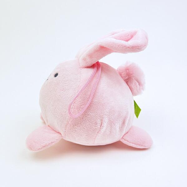 クマアンドベアープロデュース まんまるラビット ぬいぐるみ (ピンク) 兎 ストラップ 商品画像4：キャラグッズPERFECT WORLD TOKYO