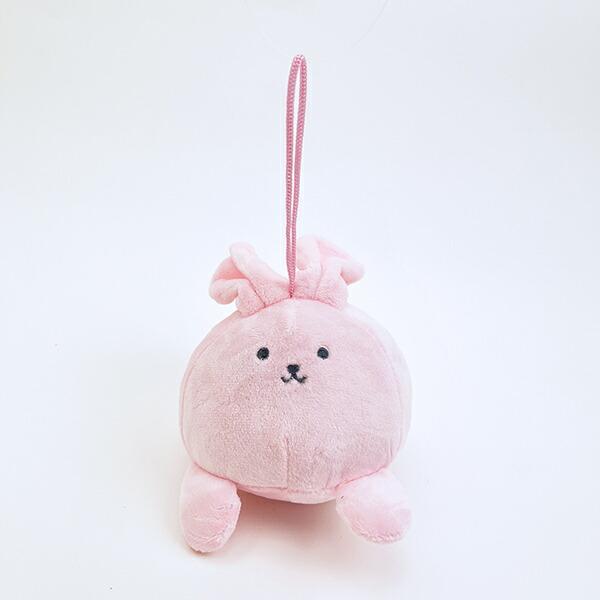 クマアンドベアープロデュース まんまるラビット ぬいぐるみ (ピンク) 兎 ストラップ 商品画像8：キャラグッズPERFECT WORLD TOKYO