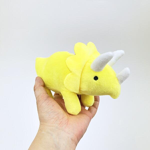 ふわダイナソーコレクション 本格派 トリケラトプス ストラップ付 ぬいぐるみ (イエロー) 恐竜 商品画像4：キャラグッズPERFECT WORLD TOKYO
