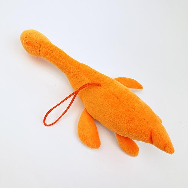 ふわダイナソーコレクション 本格派 プレシオサウルス ストラップ付 ぬいぐるみ (オレンジ) 恐竜 商品画像3：キャラグッズPERFECT WORLD TOKYO