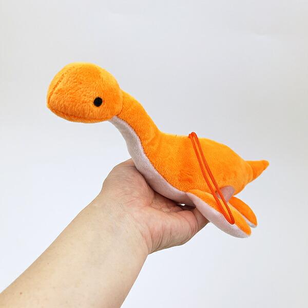 ふわダイナソーコレクション 本格派 プレシオサウルス ストラップ付 ぬいぐるみ (オレンジ) 恐竜 商品画像4：キャラグッズPERFECT WORLD TOKYO