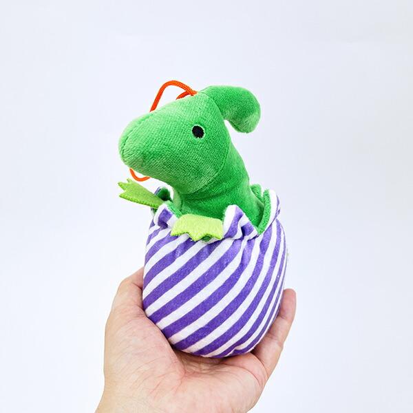 ふわダイナソーコレクション 本格派 たまごパラサウロロフス ストラップ付 ぬいぐるみ (パープル) 恐竜 商品画像6：キャラグッズPERFECT WORLD TOKYO