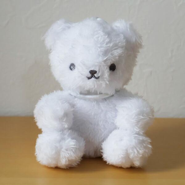 クマアンドベア ハグっと缶バッジベア ぬいぐるみ ホワイト マスコット テディベア kuma and bear 商品画像3：キャラグッズPERFECT WORLD TOKYO