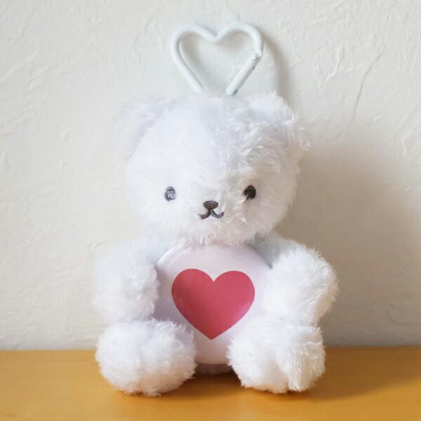 クマアンドベア ハグっと缶バッジベア ぬいぐるみ ホワイト マスコット テディベア kuma and bear 商品画像6：キャラグッズPERFECT WORLD TOKYO